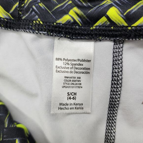 Danskin Now Leggings Womens S Black Green Pull On Crop Capri Workout Yoga Gym - Picture 5 of 11